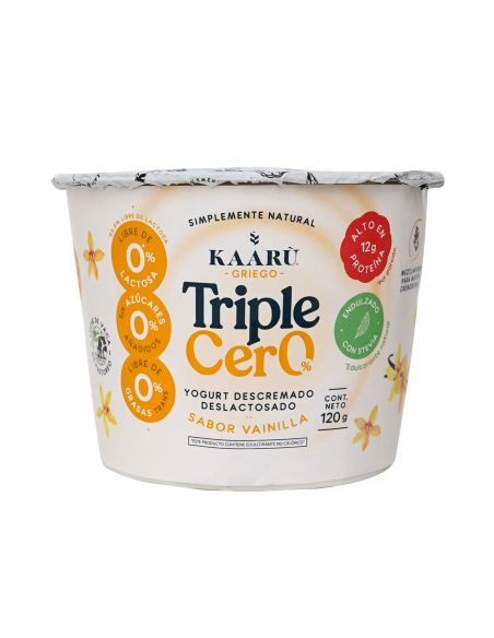 Yogurt Griego Triple Cero - Kaaru - Vainilla - 120g