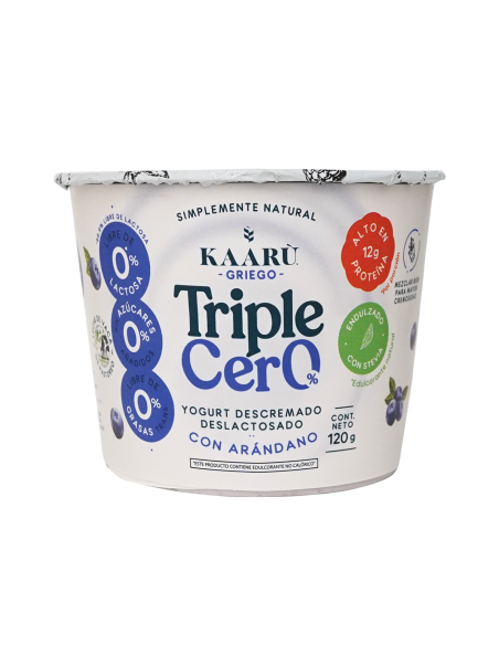 Yogurt Griego Triple Cero - Kaaru - Arándano - 120g