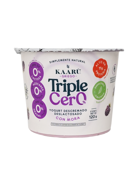 Yogurt Griego Triple Cero - Kaaru - Mora - 120g