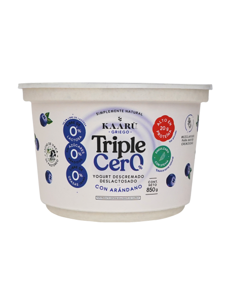 Yogurt Griego Triple Cero - Kaaru - Arándano - 850g