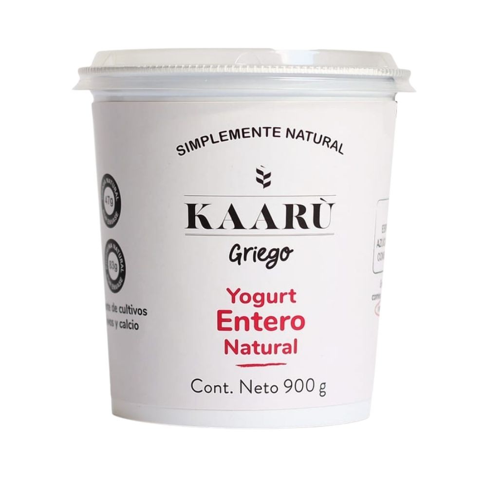 Yogurt Griego - Kaaru -  Entero - 900g