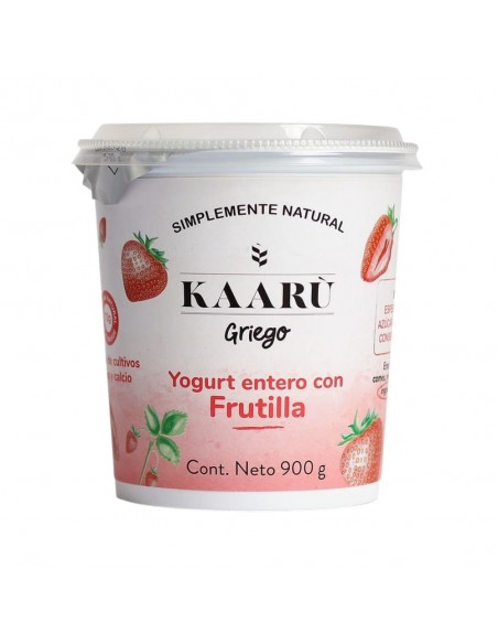 Yogurt Griego - Kaaru -  Frutilla - 900g
